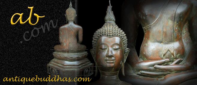 Extremely Rare 19C Bronze Thai Chiangsaen Buddha #9193